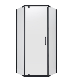 Душевое ограждение Triton Дека Блэк А1 пятиугольник (прозрачные) 100*100 без поддона 6мм Щ0000062934