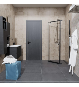 Душевое ограждение Triton Дека Блэк А1 пятиугольник (прозрачные) 100*100 без поддона 6мм Щ0000062934