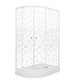 Душевое ограждение Triton Коралл А1 (мозаика) 120х80 правый поддон 17см Щ0000061781