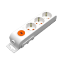 Колодка 3-я с з/к с выкл. белый Mutlusan (001-175-320001) 