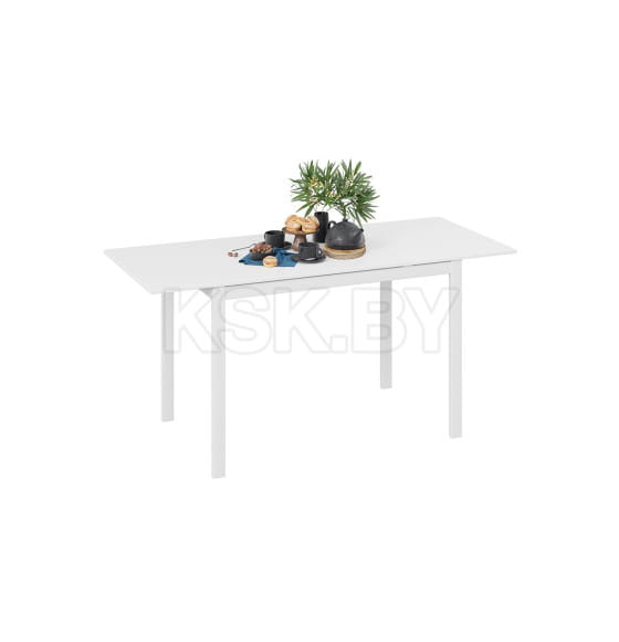 Стол раздвижной Слайд Тип 2 Белый матовый/Белый (228436) 
