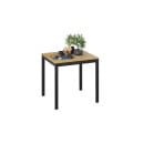 Стол раздвижной Слайд Тип 1 Черный муар/Дуб крафт золотой (228423) 