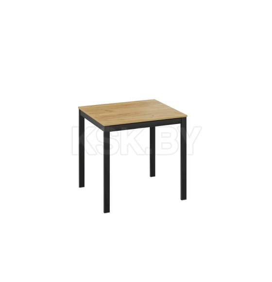 Стол раздвижной Слайд Тип 1 Черный муар/Дуб крафт золотой (228423) 