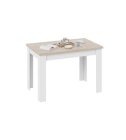 Стол раздвижной Промо тип 4 Белый/Дуб сонома светлый