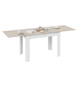 Стол раздвижной Промо тип 4 Белый/Дуб сонома светлый
