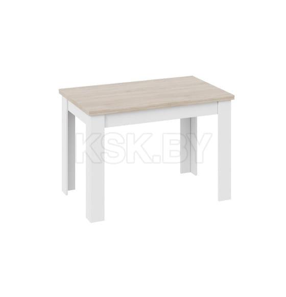 Стол раздвижной Промо тип 4 Белый/Дуб сонома светлый (198638) 