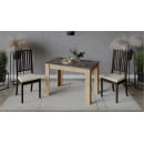 Стол обеденный Промо тип 2 Дуб Крафт Золотой/Ателье темное (215537) 