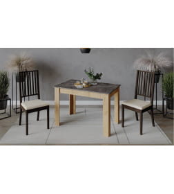 Стол обеденный Промо тип 2 Дуб Крафт Золотой/Ателье темное