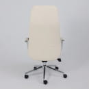 Кресло поворотное ELEMA, кремовая экокожа/хромированный металл (126261) 