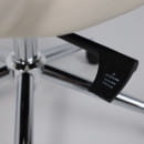 Кресло поворотное ELEMA, кремовая экокожа/хромированный металл (126261) 