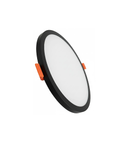 Светильник свет. ультратонкий премиум 8W 4000K круг черный Tru energy