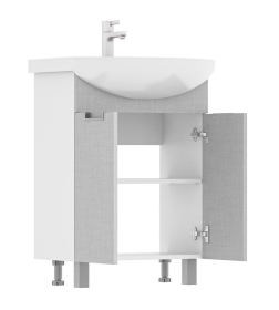 Тумба напольная Volna Vario Sf 60.2D с умывальником Балтика tnVARIO.Sf60.2D-08-1