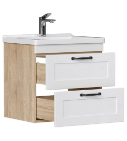 Тумба подвесная Equil Lago 60.2Y с умывальником Миранда 60