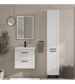 Тумба подвесная Equil Lago 60.2Y с умывальником Миранда 60