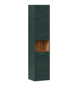 Пенал подвесной Equil Gleam 36 с корзиной, зеленый камень/дуб вотан ppGLEAM36-34