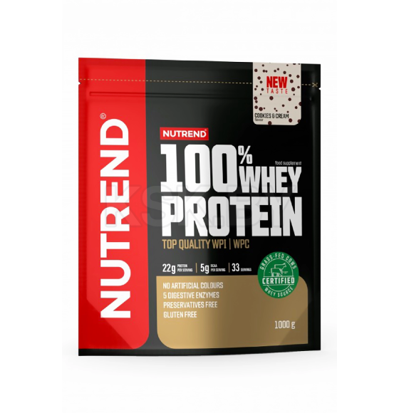 Протеин 100% WHEY PROTEIN Nutrend, 1000 г, печенье крем