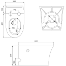 Унитаз напольный приставной с функцией импульсного смыва IDDIS Pulse PULIDSEi26 (PULIDSEi26) 