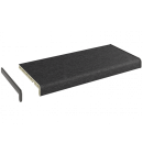 Подоконник ПВХ Кристаллит Графит Clean Touch "Кристаллит" 100*20*00 мм