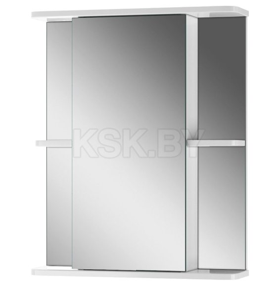 Шкаф- зеркало Айсберг Норма 2-55 см.левый  DA1609HZ (DA1609HZ) 
