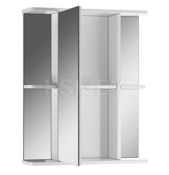 Шкаф- зеркало Айсберг Норма 2-55 см.левый  DA1609HZ (DA1609HZ) 