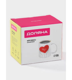 Кружка-хамелеон "Warm up",керамика 350 мл., цвет белый