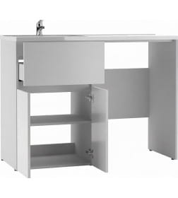 Тумба напольная Айсберг Норма 120 под стиральную машину под умывальник Paola Bella L/R DA1669T