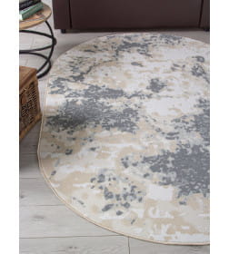 Ковры тканные CUBA F269, 2*3, OVAL, BLUE