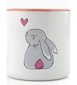 Кружка керамическая  "Зайка", 380 мл   10425197