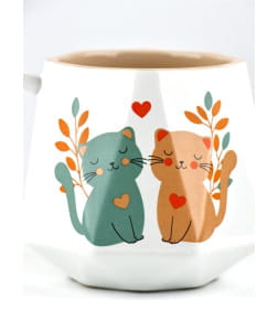 Кружка керамическая "Котики", 350 мл   10499193
