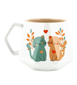 Кружка керамическая "Котики", 350 мл   10499193