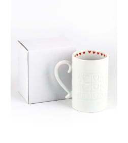 Кружка керамическая  "Сердце", 300 мл   10499219