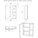 Шкаф- зеркало Айсберг Веста 60 см. левый/правый DV5918HZ (DV5918HZ) 