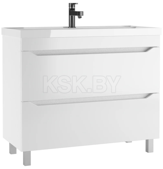 Тумба напольная Айсберг Ева 100 под умывальник Базис DA5926T (DA5926T) 