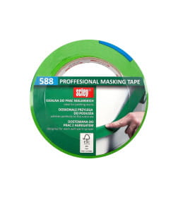 Лента малярная 38мм х 50м зеленая высокопрочная SCLEY