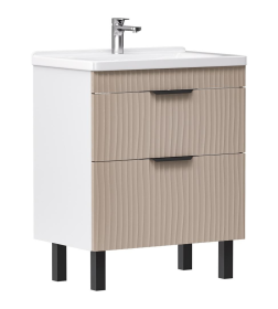 Тумба напольная Volna Lotty 70.2Y латте с умывальником Миранда 70