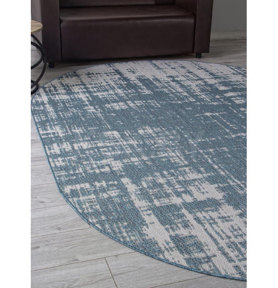 Ковры тканные KAIR S131, 1,2*1,7, OVAL, BLUE