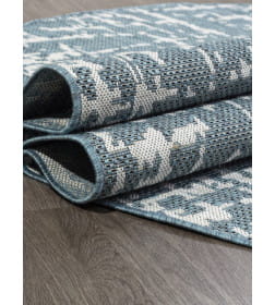 Ковры тканные KAIR S136, 1,6*2,3, OVAL, BLUE