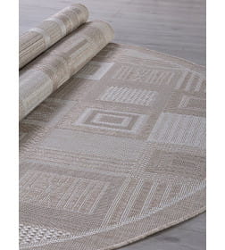 Ковры тканные KAIR S138, 1,4*2, OVAL, BEIGE