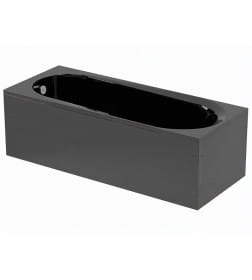 Ванна акриловая Alba Spa Baline Черный глянец прямоугольная 170х70 ВПР0040000100