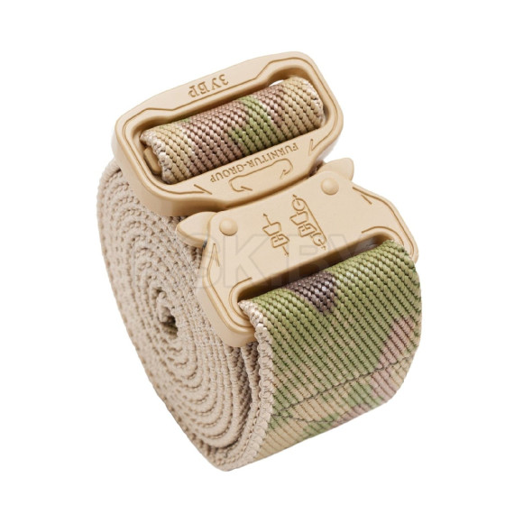 Ремень тактический FG Песок 140/38 Э (полиамид+латекс/мультикам) (100788) 