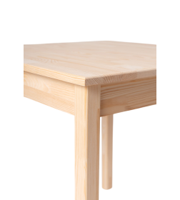 Стол обеденный неокрашенный С-01 (сосна) 750х750х750мм