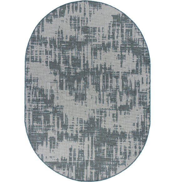 Ковры тканные KAIR S144, 1*2, OVAL, BLUE