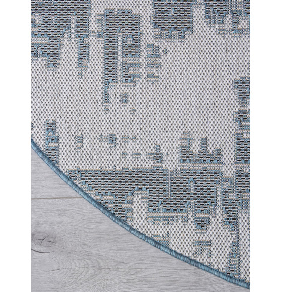 Ковры тканные KAIR S144, 1*2, OVAL, BLUE