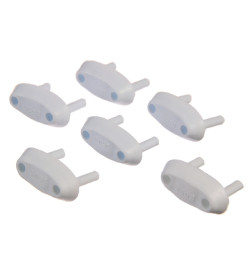 Заглушки для розеток, набор 6 шт, цвет белый 2187661