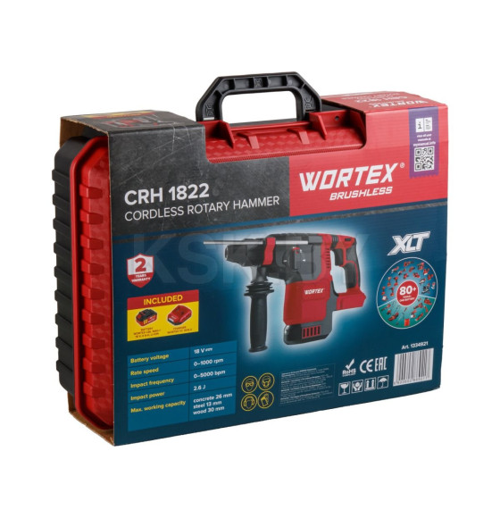 Аккум. перфоратор WORTEX CRH 1822 в чем. XLT SET (1334921 ) 
