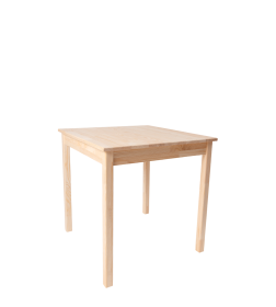 Стол обеденный неокрашенный С-01 (сосна) 750х750х750мм