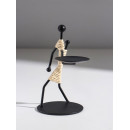 Подсвечник металл на 1 свечу "Аборигенка с ребёнком за спиной" d=6 см 10,5х8х14,5 см (10873966) 