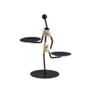 Подсвечник металл на 2 свечи "Абориген жонглёр" d=6 см 16х8х16 см   10873968 (10873968) 