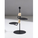 Подсвечник металл на 2 свечи "Абориген жонглёр" d=6 см 16х8х16 см   10873968 (10873968) 