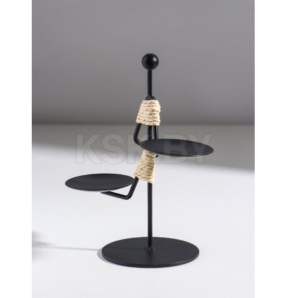 Подсвечник металл на 2 свечи "Абориген жонглёр" d=6 см 16х8х16 см   10873968 (10873968) 